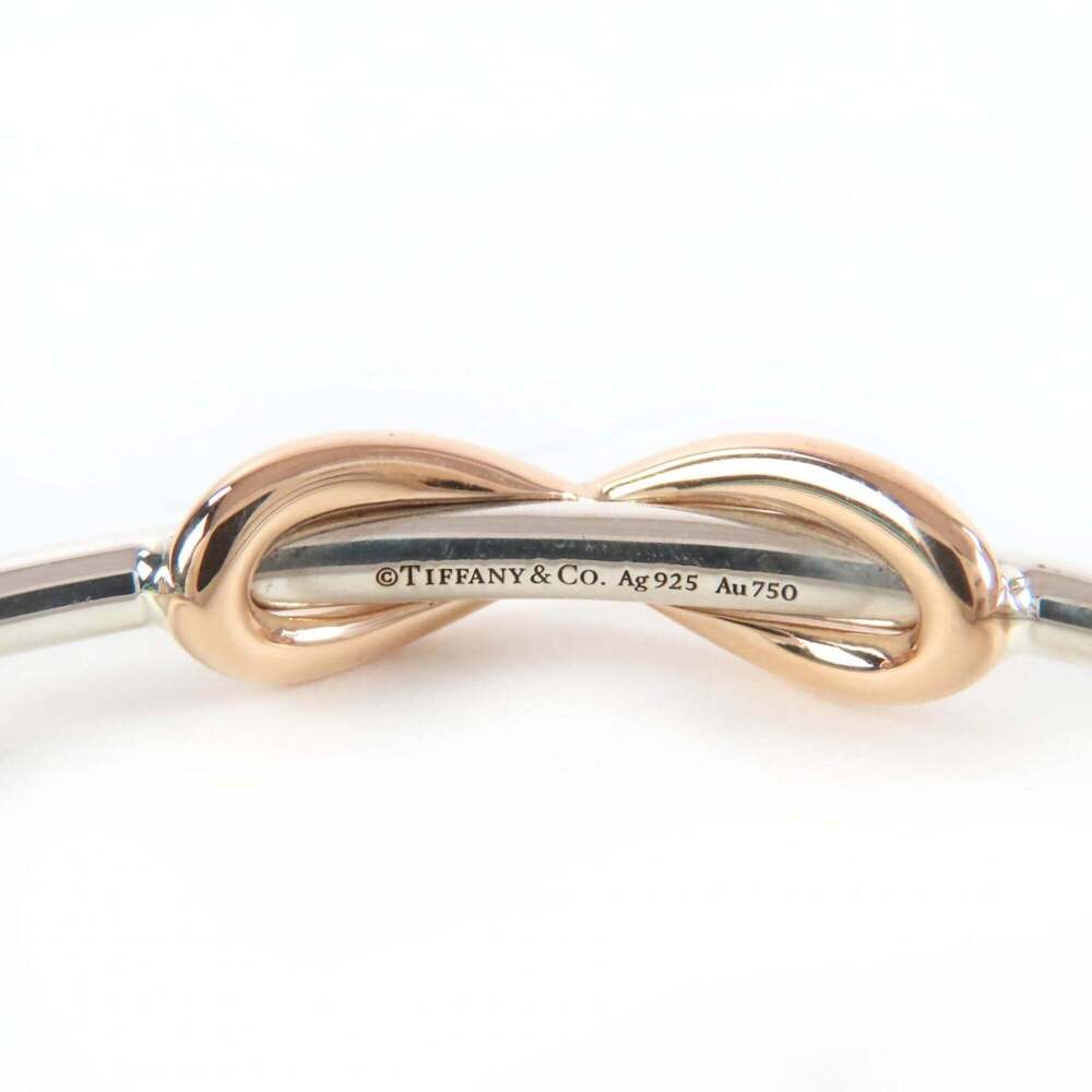 TIFFANY&Co. Tiffany Infinity Bangle AG925 AU750 Combination 925 x 18K (YG) Si... - Picture 7 of 7